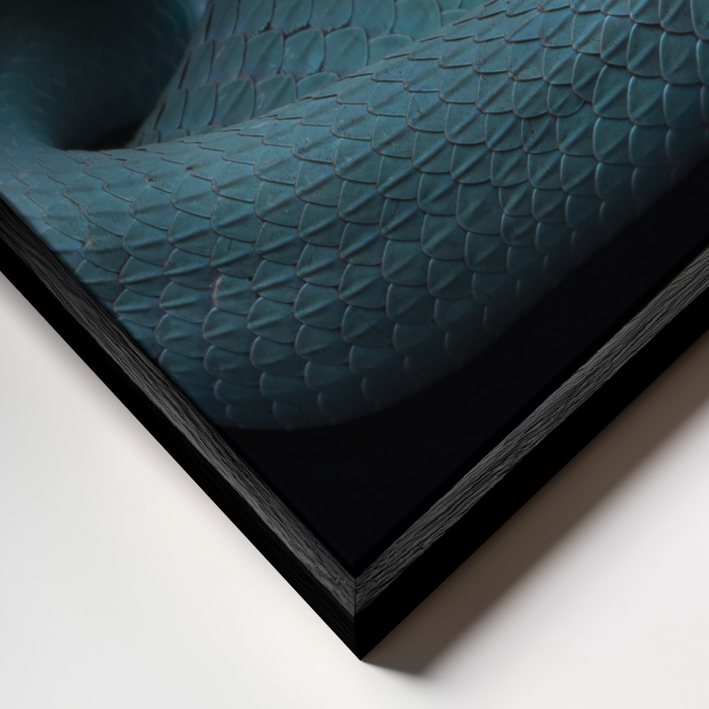 Canvas schilderi - Angry frame close-up - zwart frame