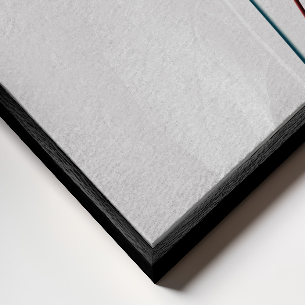 Canvas print - Monstera Creative 23 frame close up - black frame