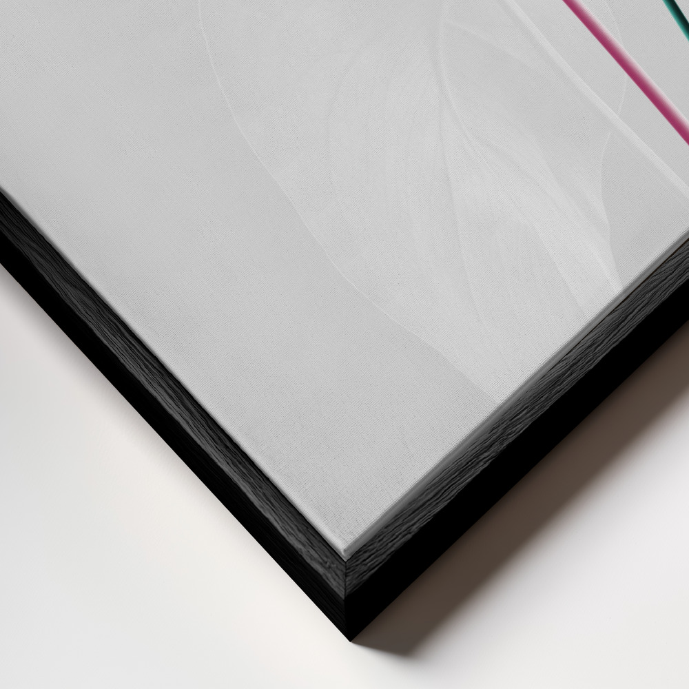 Canvas print - Monstera Creative 18 frame close up - black frame