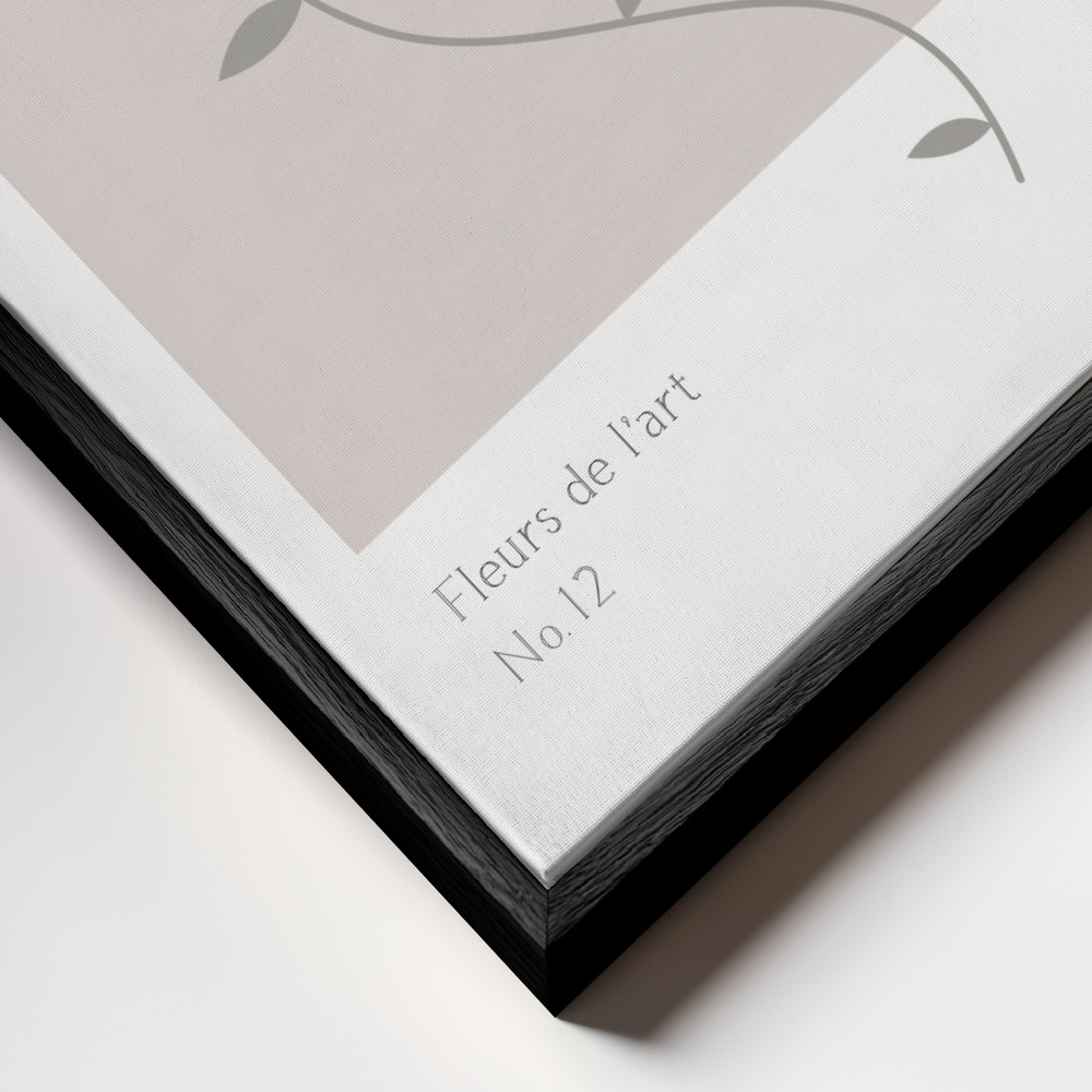 Canvas print - Bluebells Studio Bac frame close up - black frame