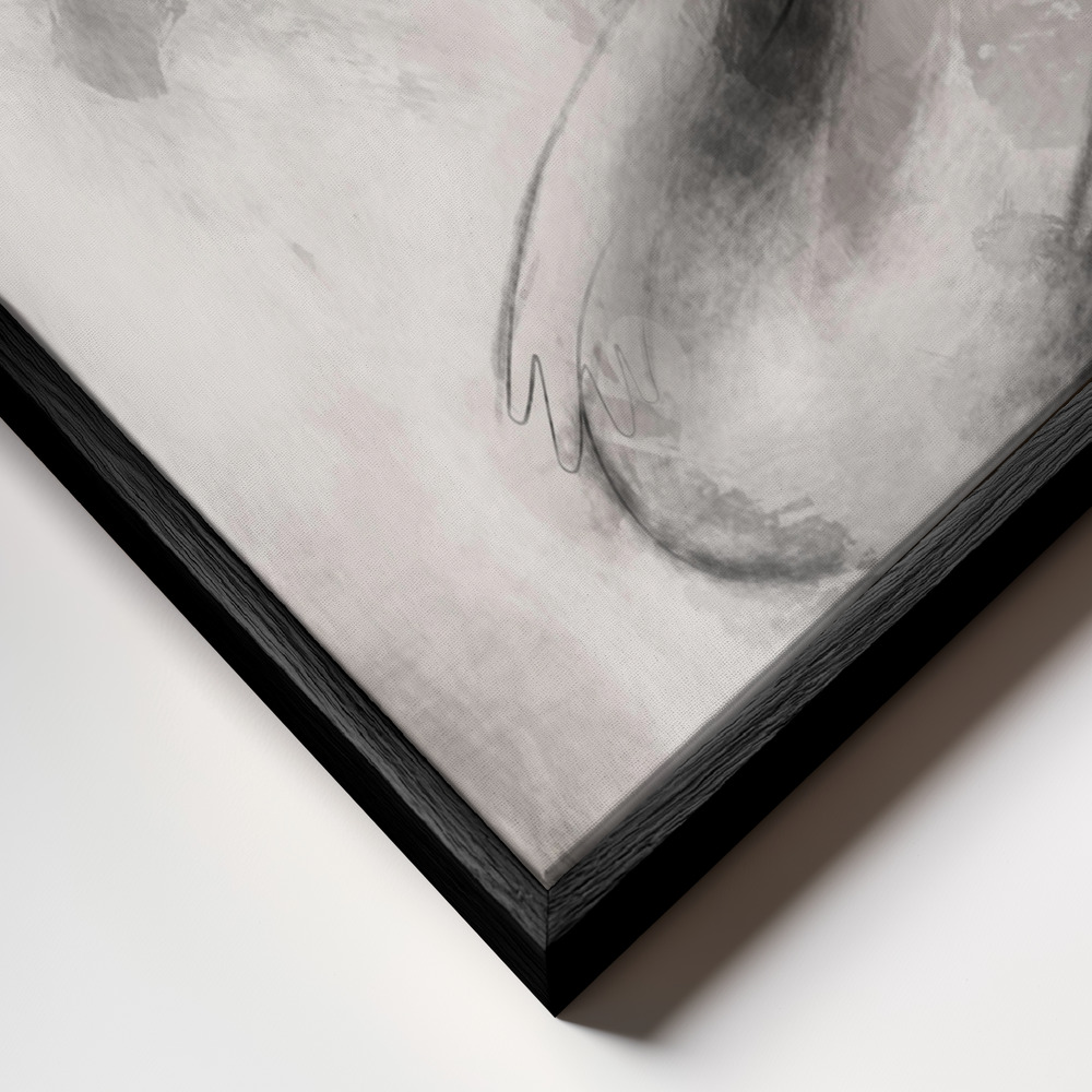 Canvas schilderi - Resting frame close-up - zwart frame