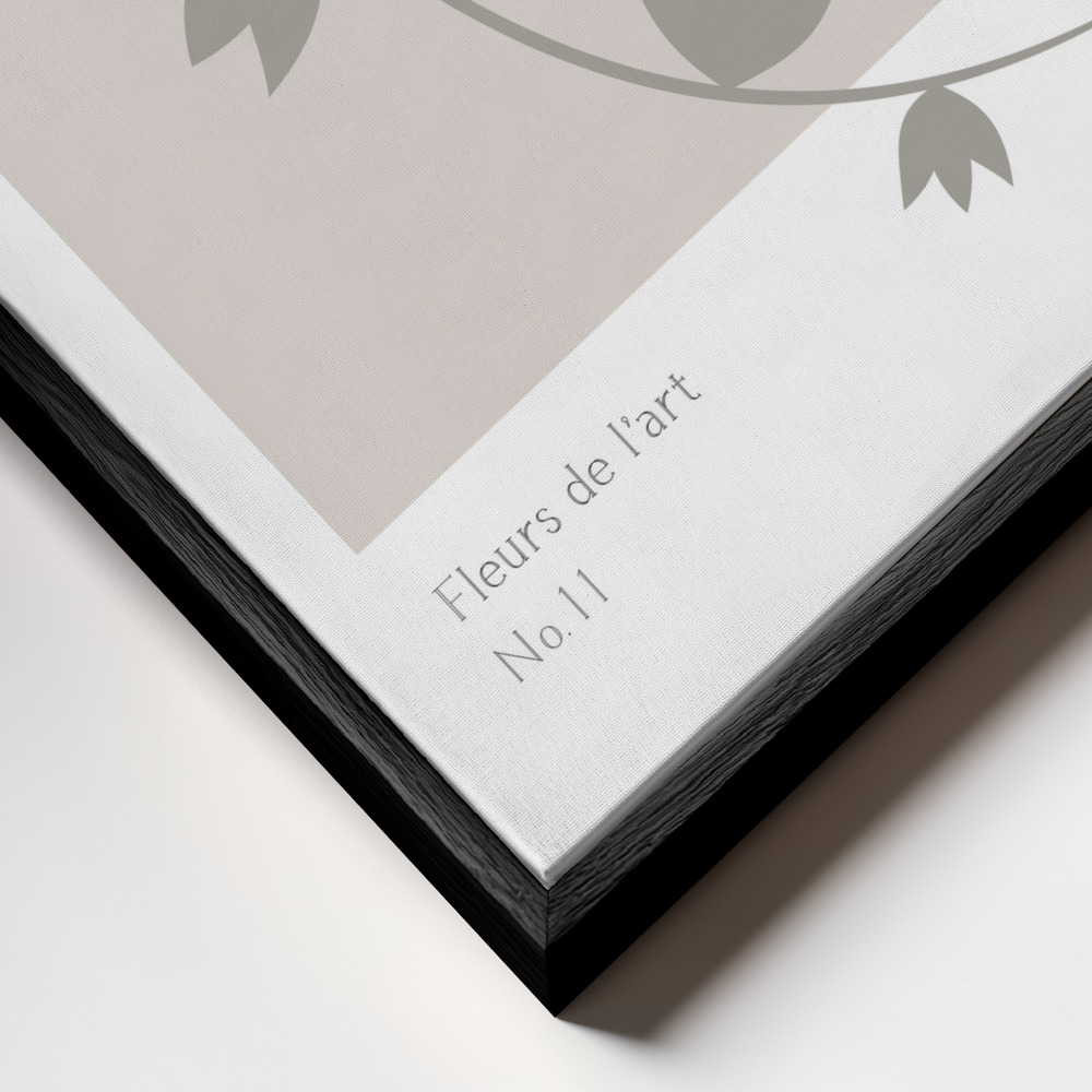 Canvas print - Roses Studio Bac frame close up - black frame