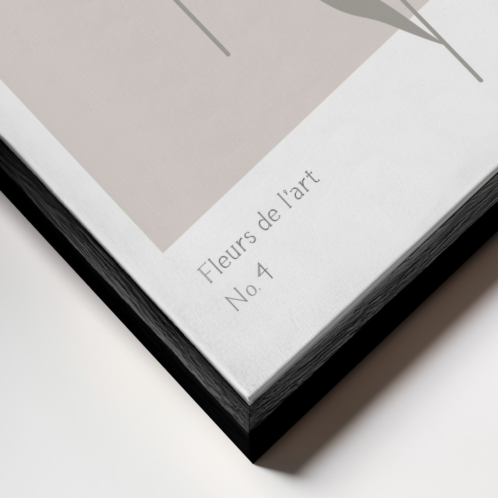 Canvastavla Tulips Studio Bac - Tavla ram närbild - svart ram