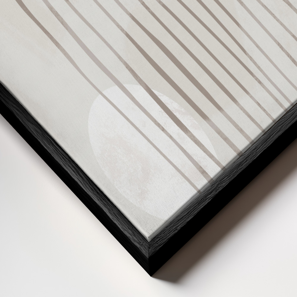 Canvas print - Arch by hand frame close up - black frame