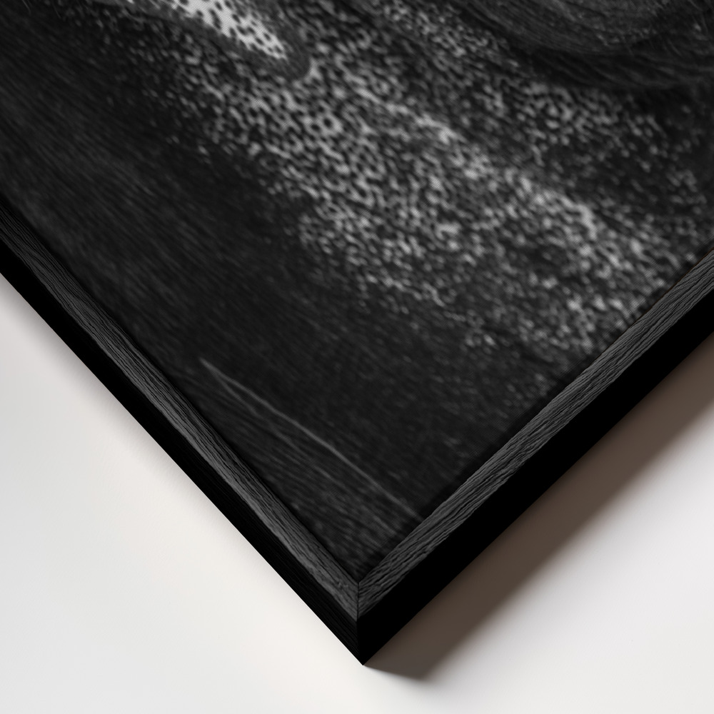 Canvas schilderi - Love frame close-up - zwart frame