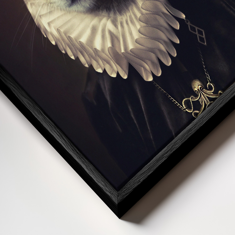 Canvas print - Sir Kiko frame close up - black frame