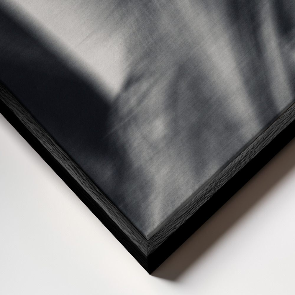 Canvas print - Your lips making everything strange frame close up - black frame