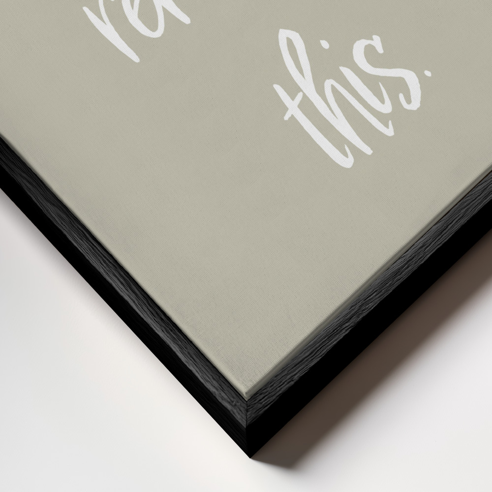 Canvas print - You must remember this frame close up - black frame