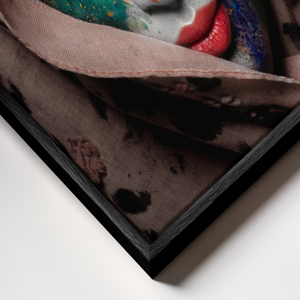 Toile - DUALISM cadre en gros plan - cadre noir