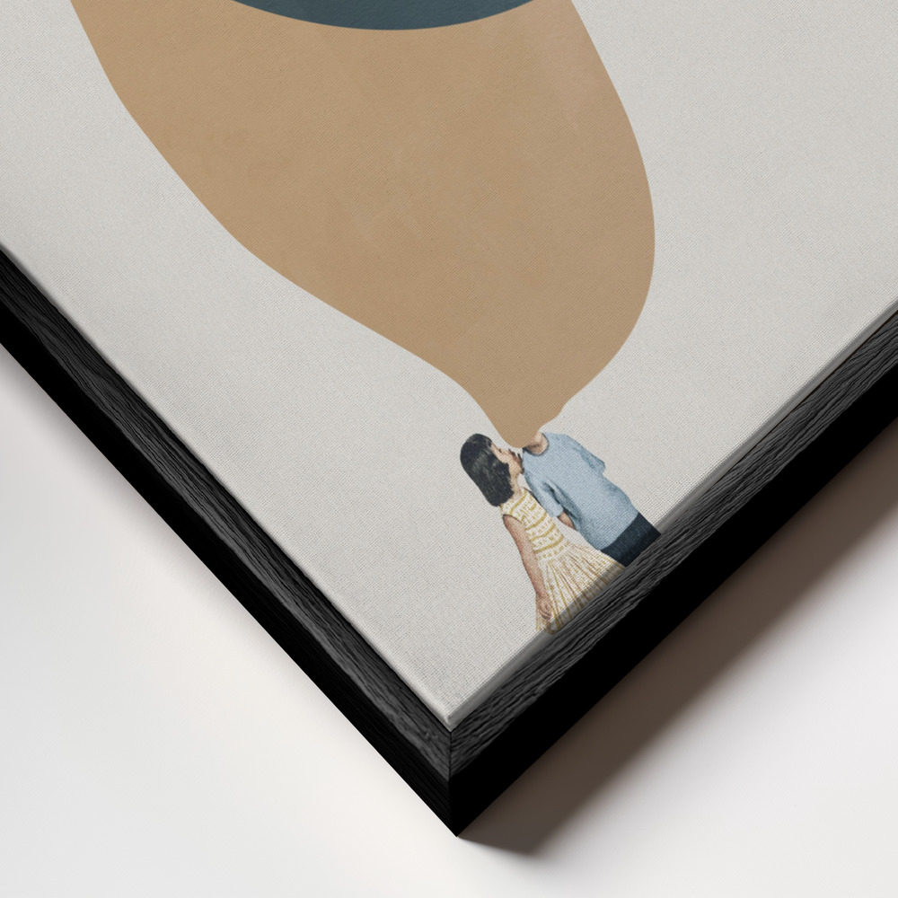 Canvas schilderi - A thousand stories to tell you frame close-up - zwart frame