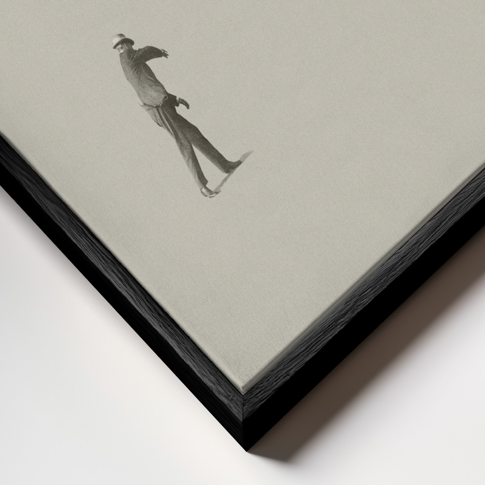 Canvas schilderi - Lucky shot frame close-up - zwart frame