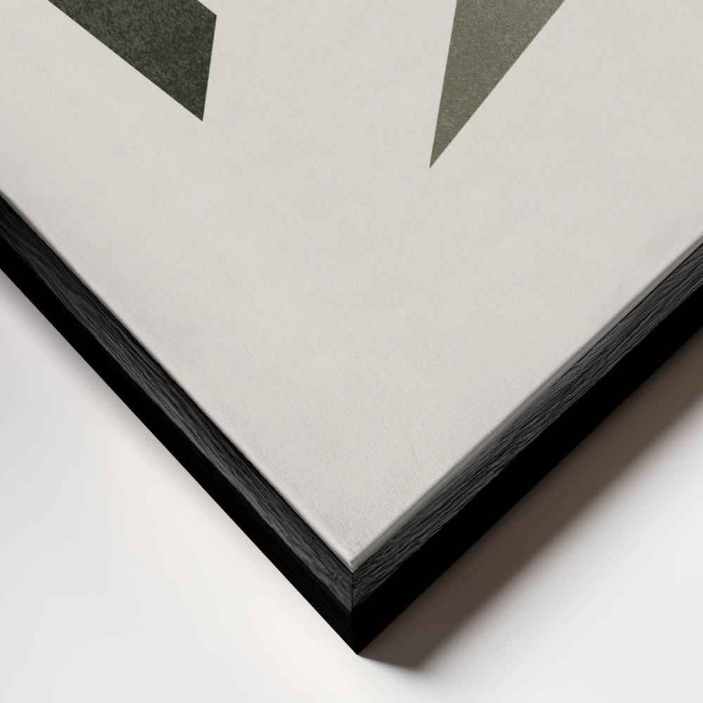 Canvas schilderi - Not the one to wait frame close-up - zwart frame