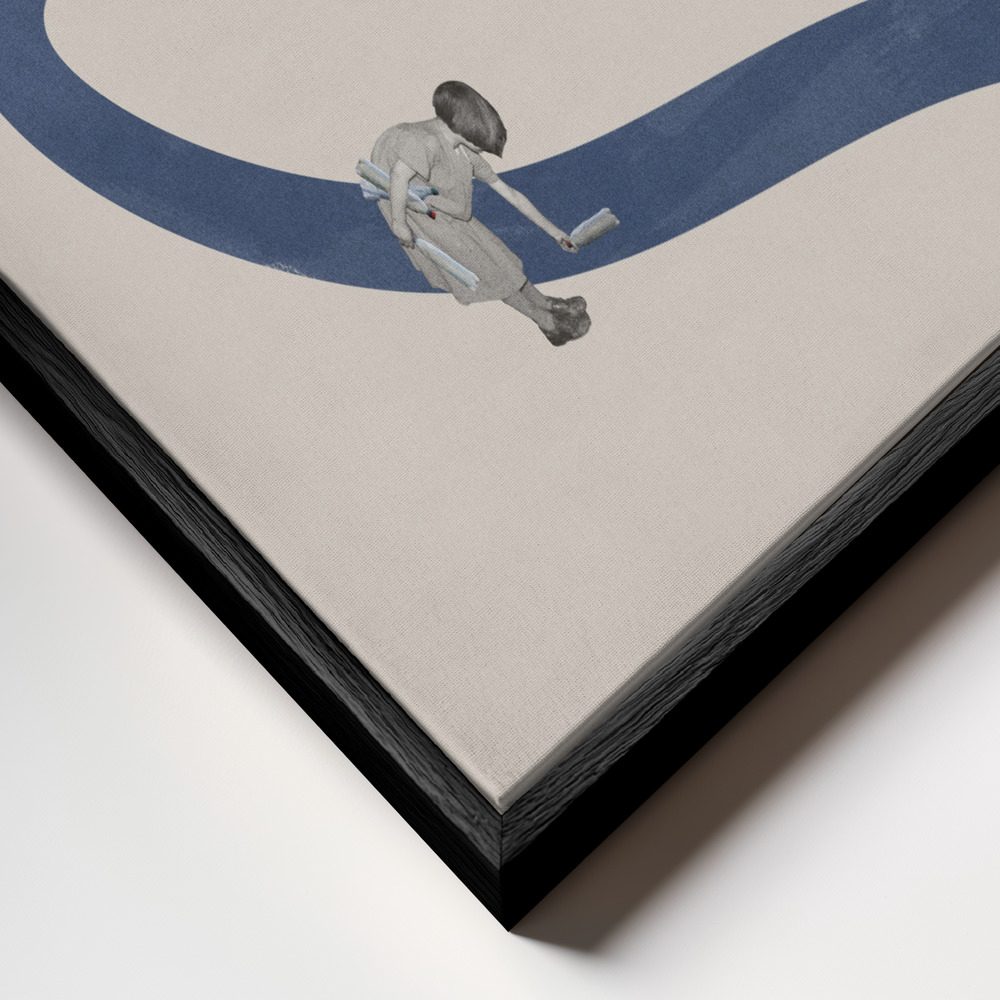 Toile - River cleanse cadre en gros plan - cadre noir