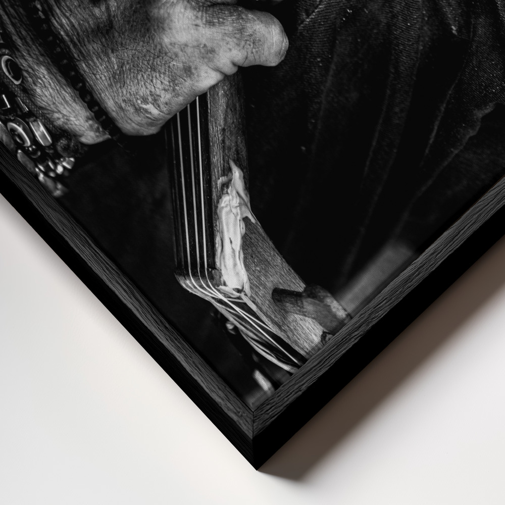 Canvas schilderi - Tu Música frame close-up - zwart frame