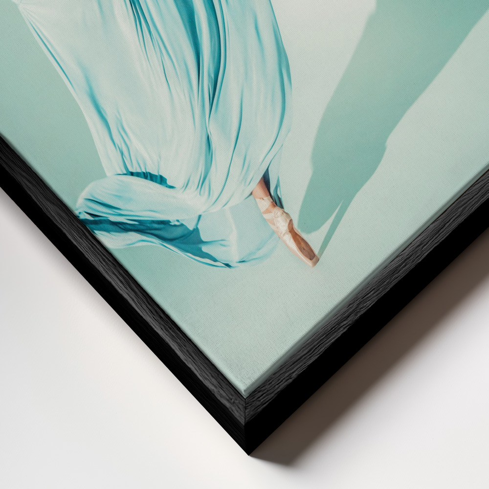 Lærred - Magda ramme nærbillede - sort ramme