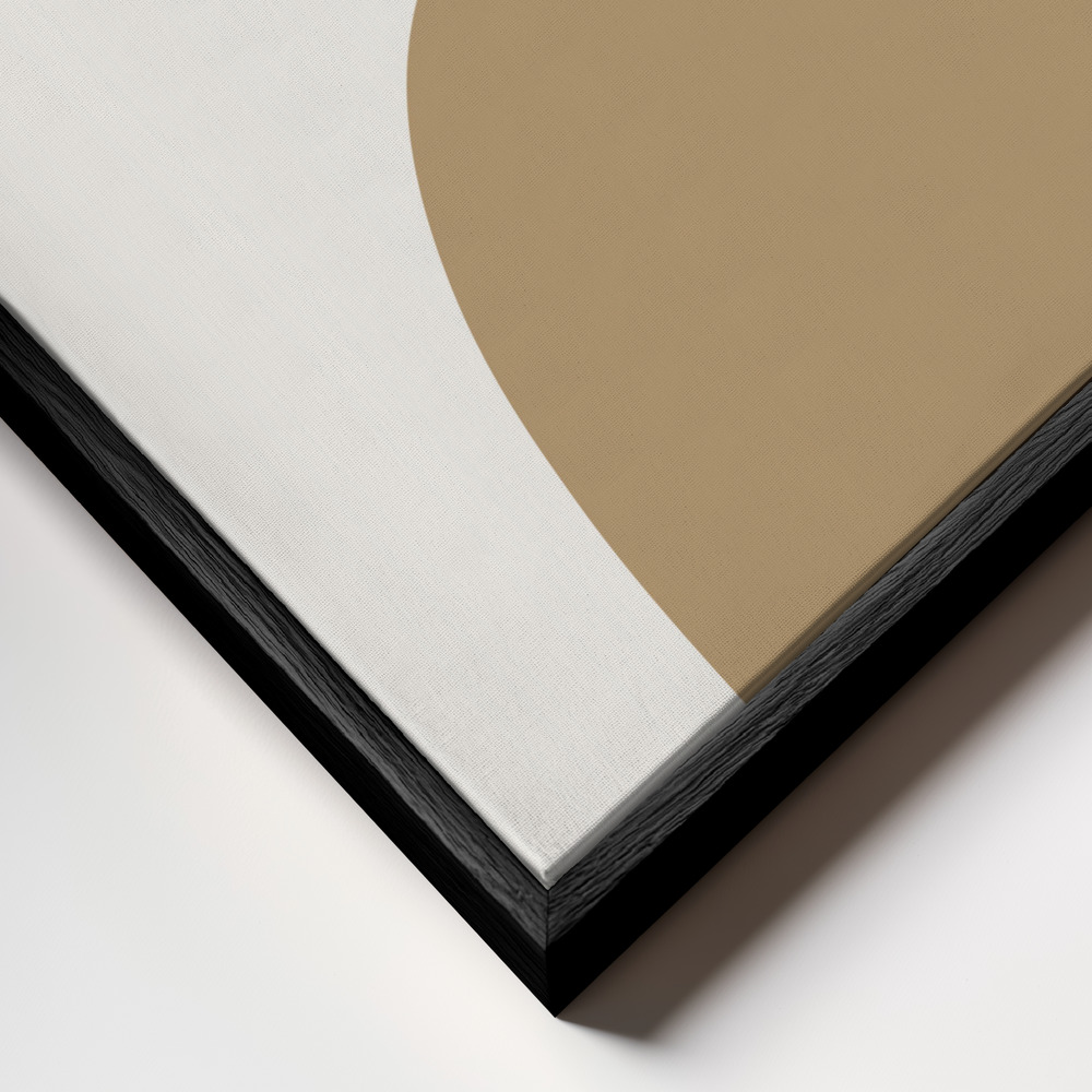 Canvas print - Loving Shapes frame close up - black frame