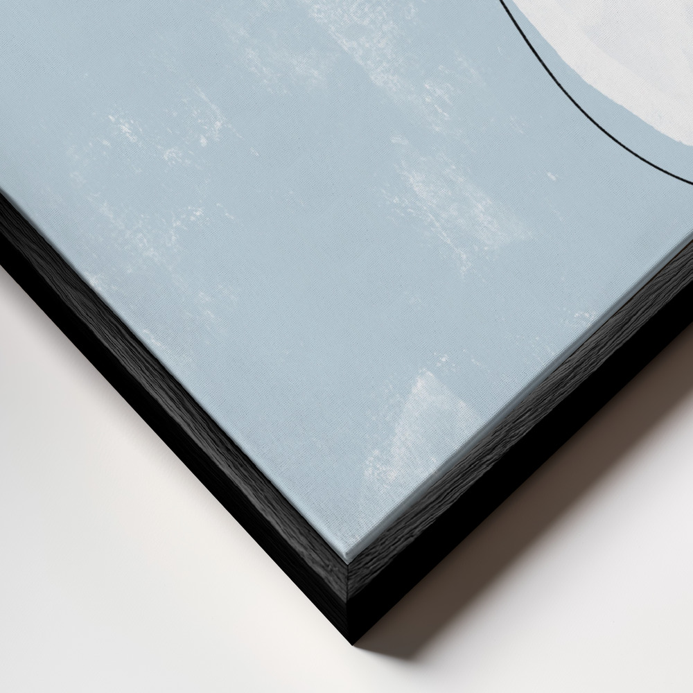 Canvas schilderi - Abstracto Outlined frame close-up - zwart frame