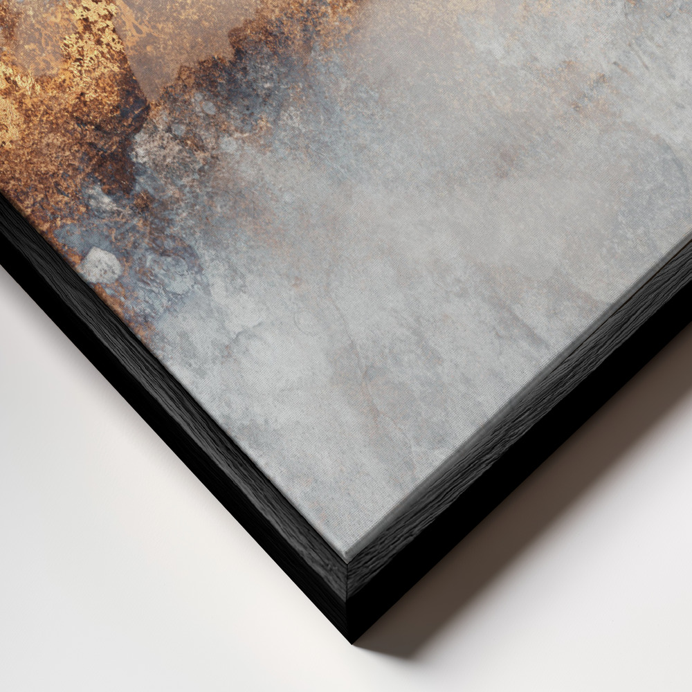 Toile - Fog cadre en gros plan - cadre noir