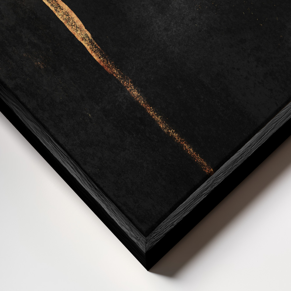 Canvas schilderi - Ember frame close-up - zwart frame