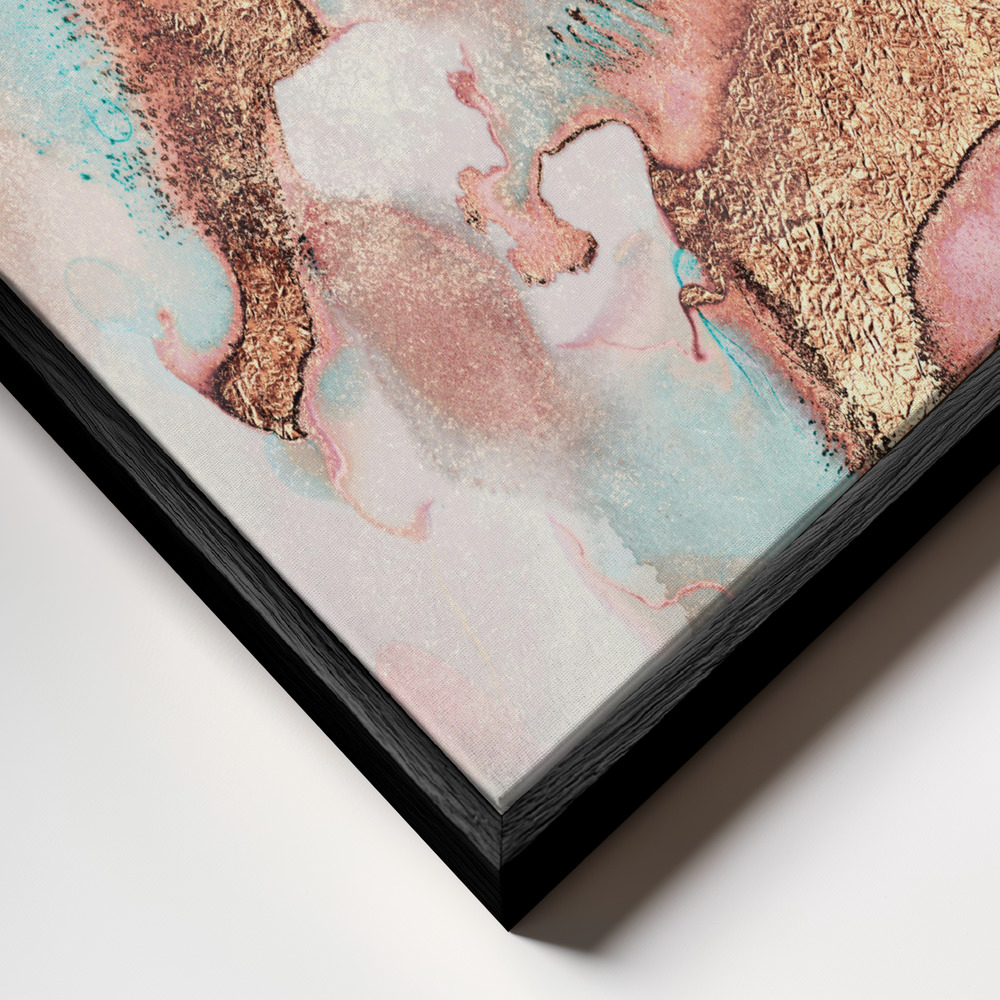 Toile - Pretty Ink cadre en gros plan - cadre noir