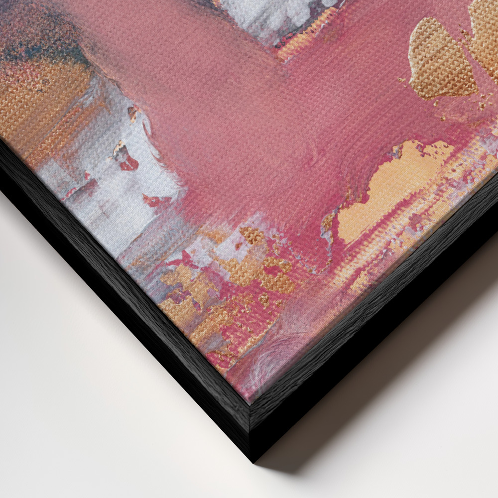 Lienzo - Tranquility primer plano del marco - marco negro