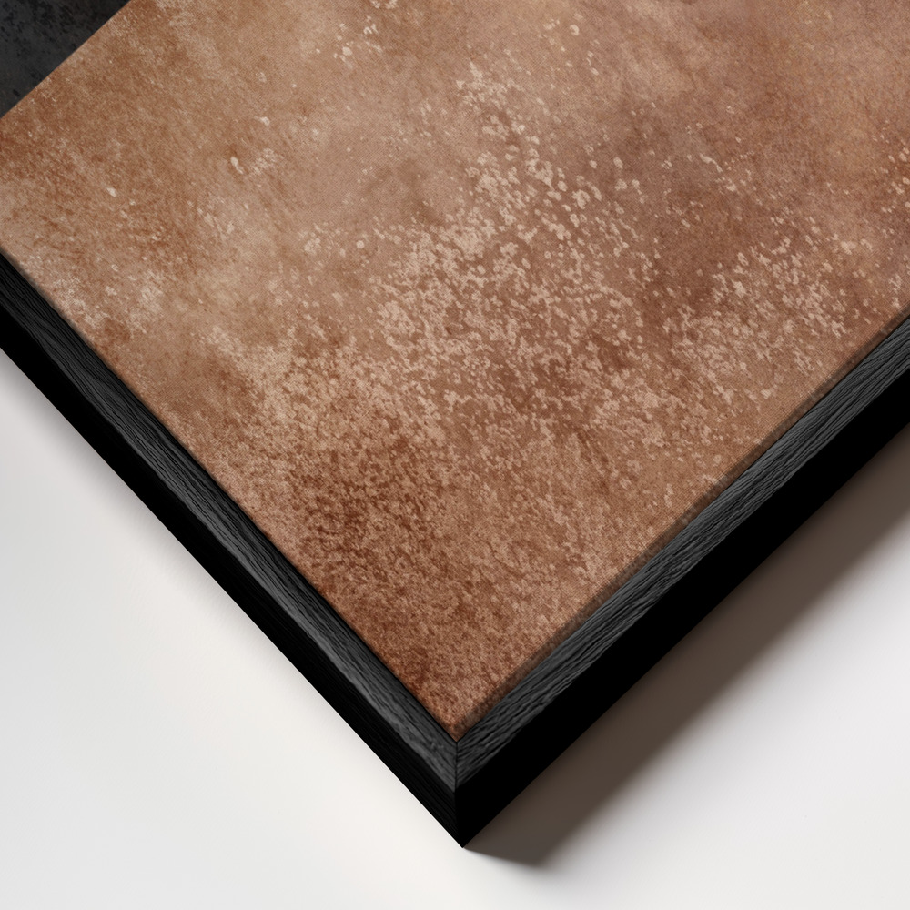 Lienzo - Autumn Rain primer plano del marco - marco negro