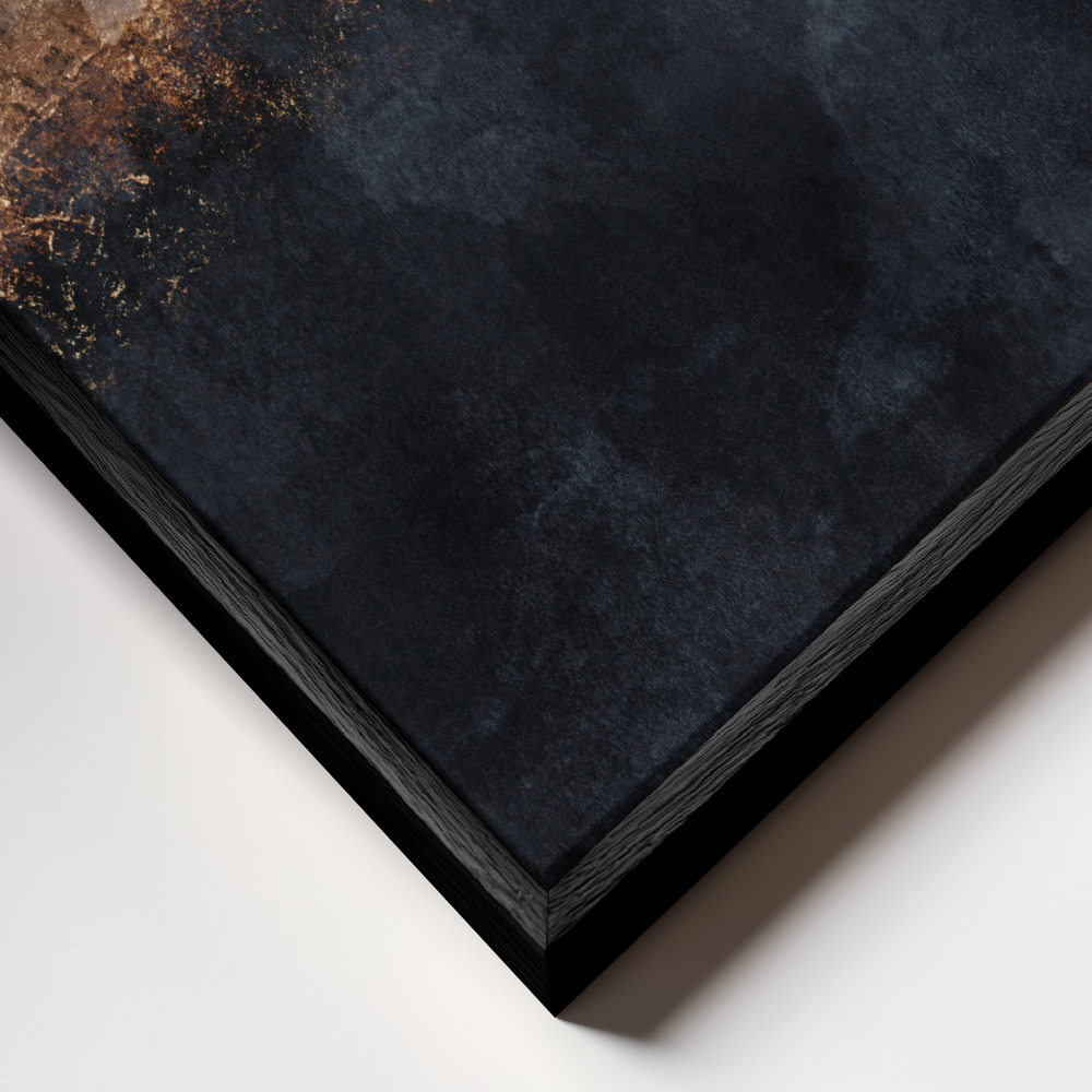 Toile - Incoming Storm cadre en gros plan - cadre noir