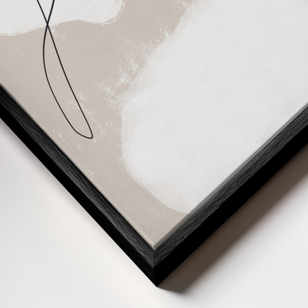 Obraz na płótnie - Safe Place zbliżenie ramki - czarna ramka