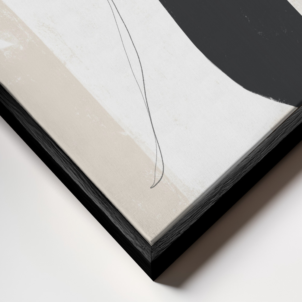 Obraz na płótnie - We are One zbliżenie ramki - czarna ramka