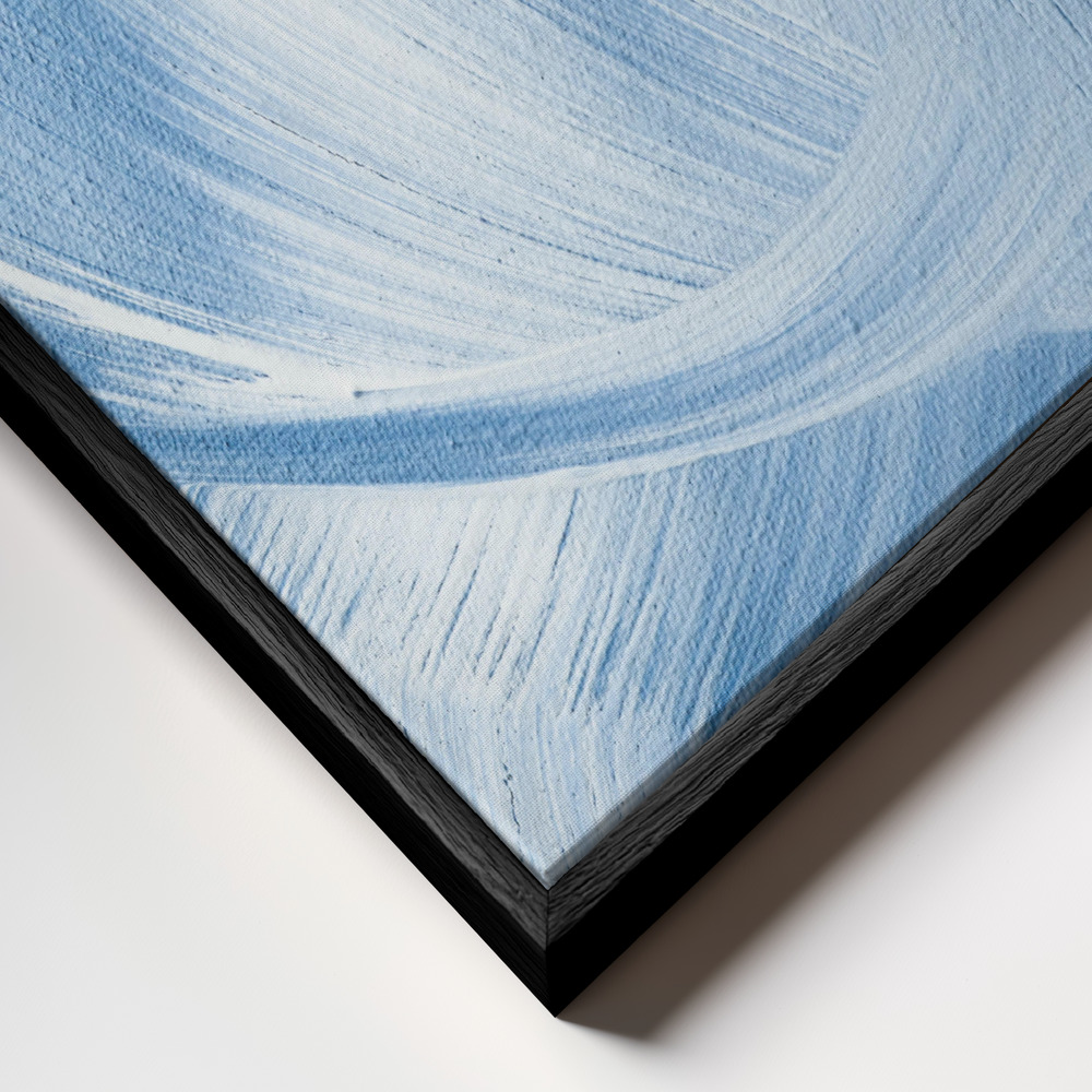 Obraz na płótnie - Acrylic Waves No 2 zbliżenie ramki - czarna ramka