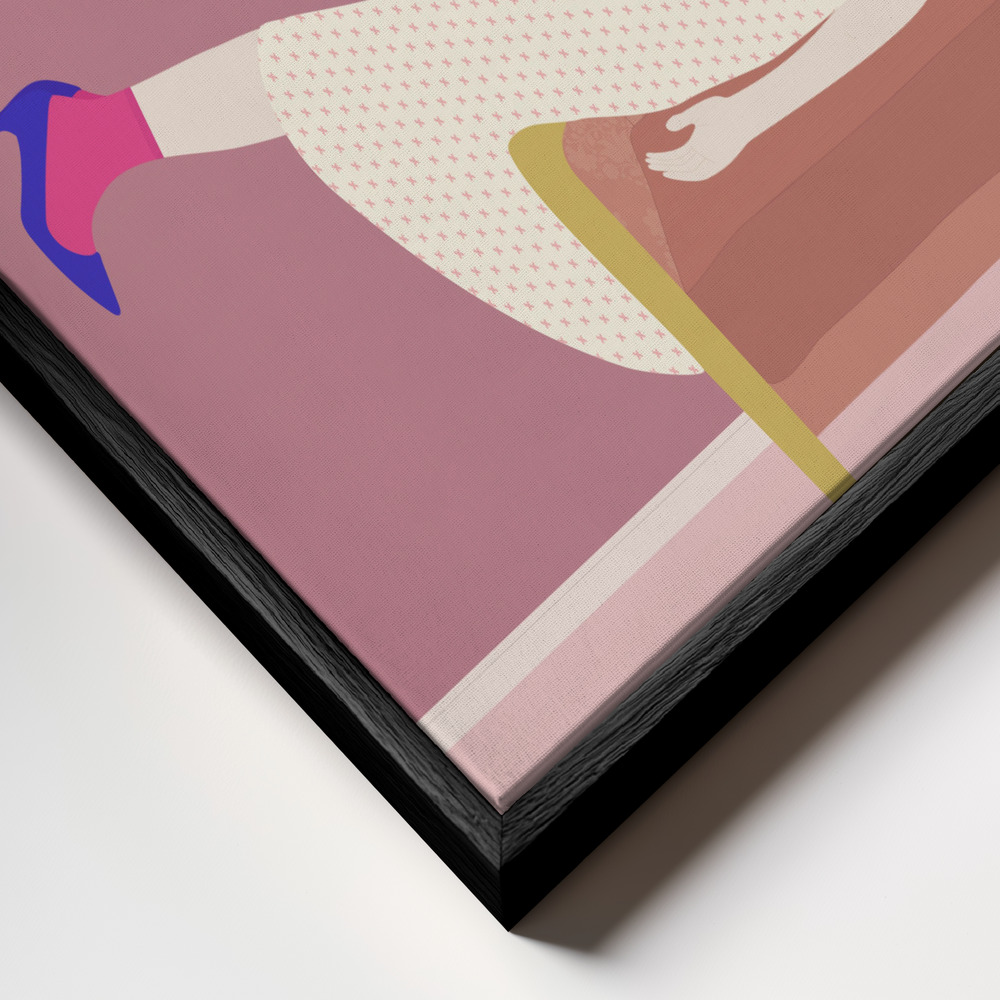 Canvas schilderi - Maddies Mood frame close-up - zwart frame