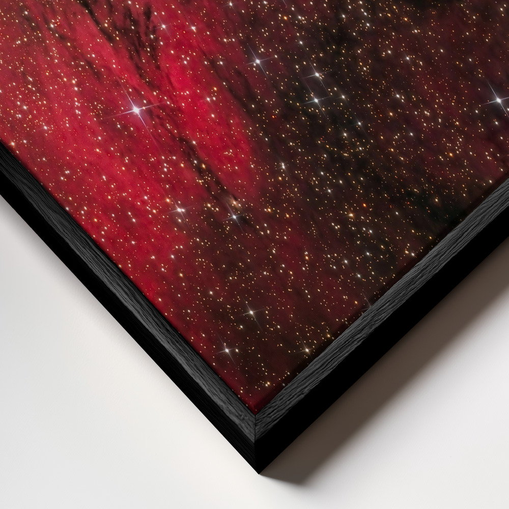 Canvas schilderi - Hungry like the Wolf frame close-up - zwart frame