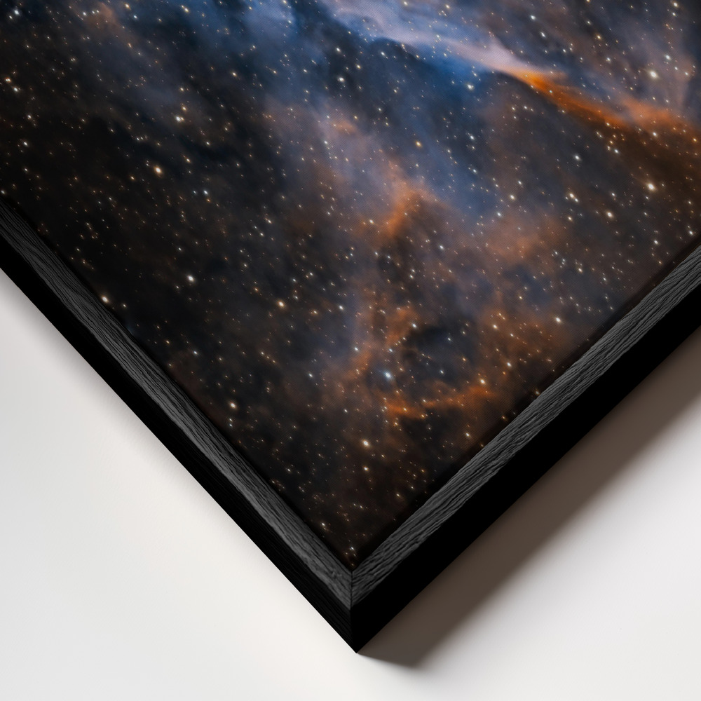 Canvas schilderi - Thor's helmet frame close-up - zwart frame
