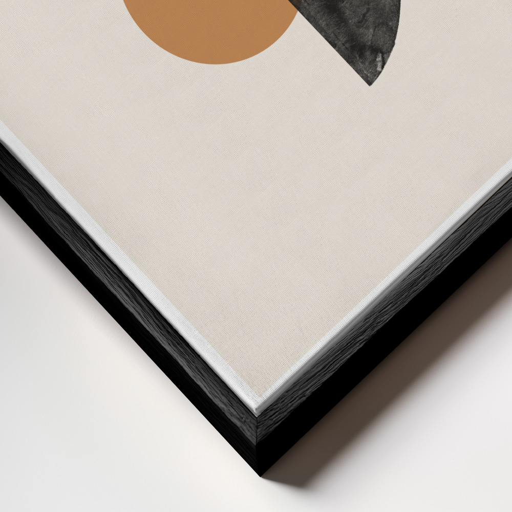 Canvas print - Study Composition No2. frame close up - black frame