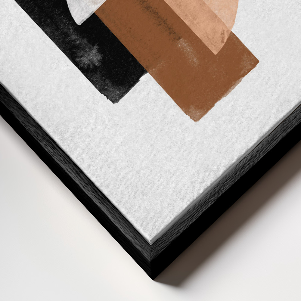 Canvas taulu - Study Composition No1. kehys lähikuvassa - musta kehys