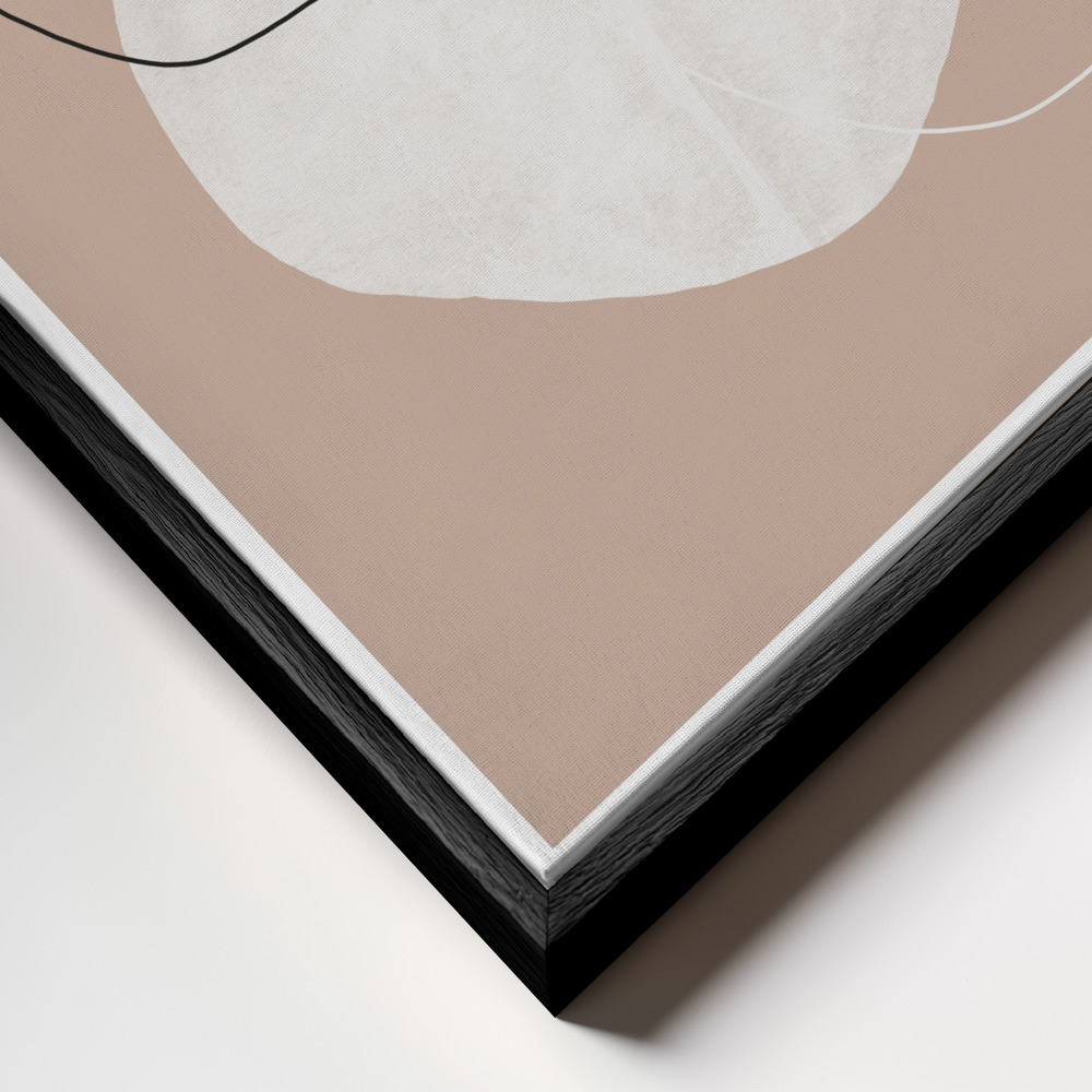 Canvas schilderi - Cosmic abstract frame close-up - zwart frame
