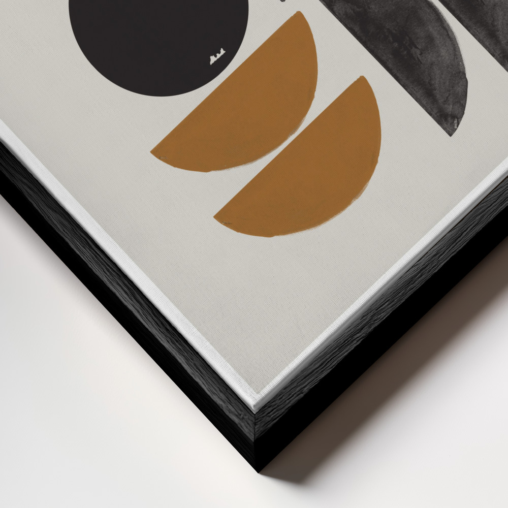 Canvas print - Retro Composition frame close up - black frame