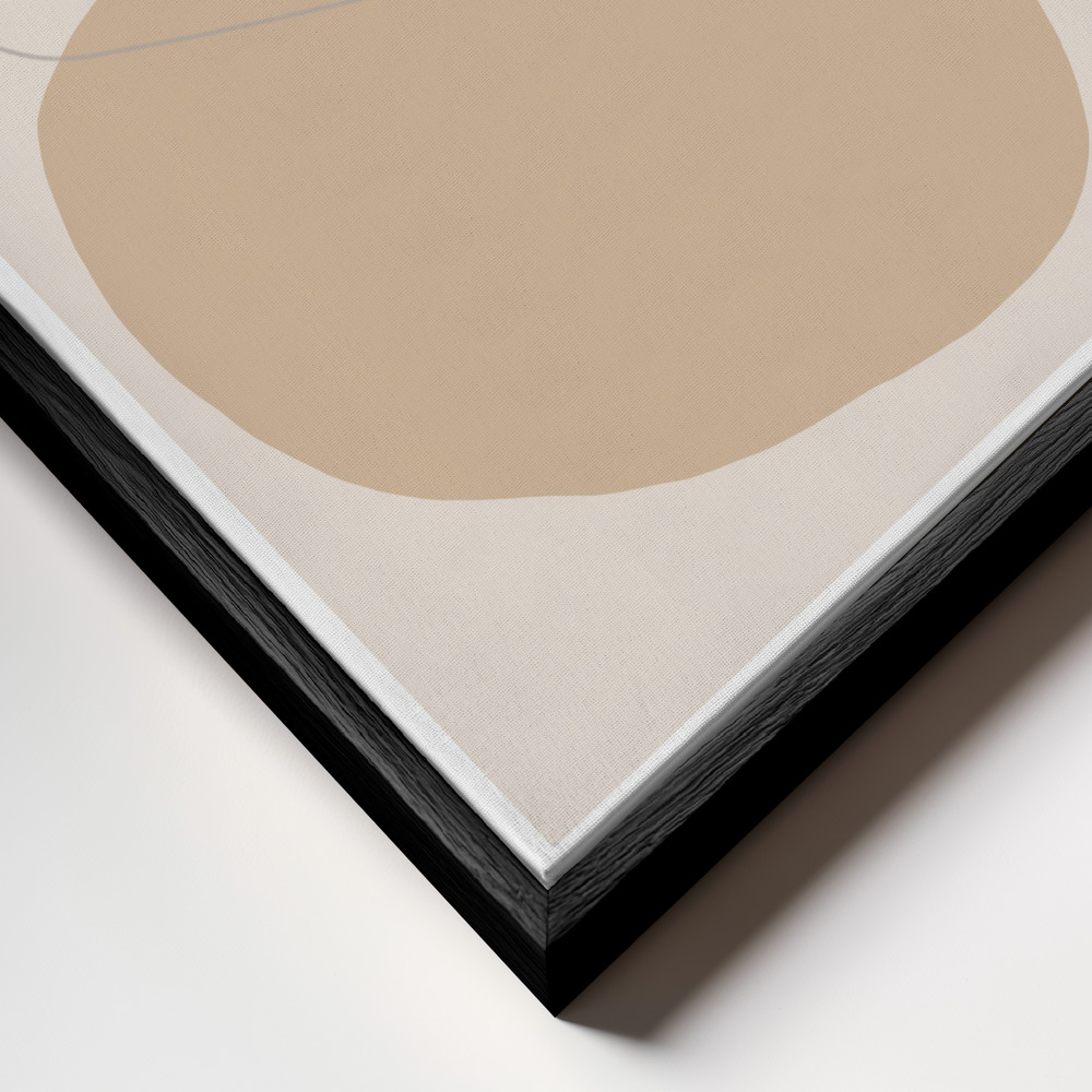Canvas schilderi - Abstract Composition frame close-up - zwart frame