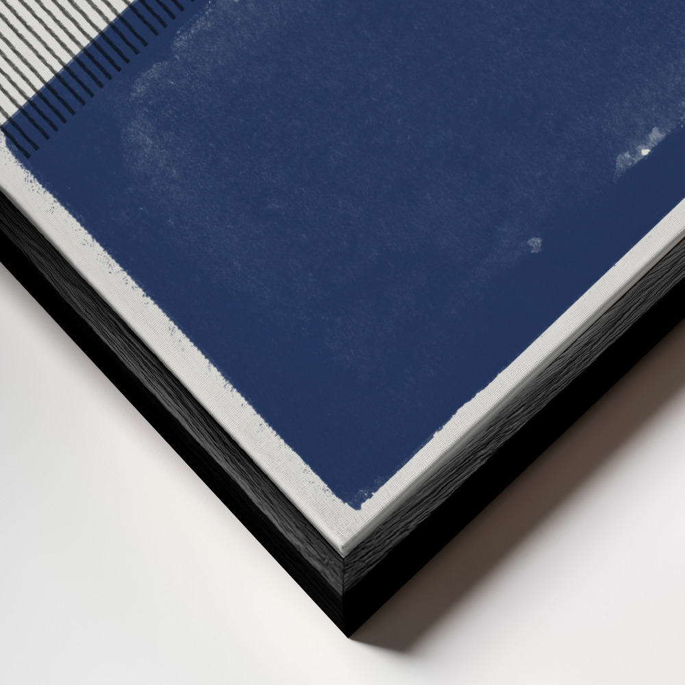 Canvas schilderi - Modern Texture frame close-up - zwart frame