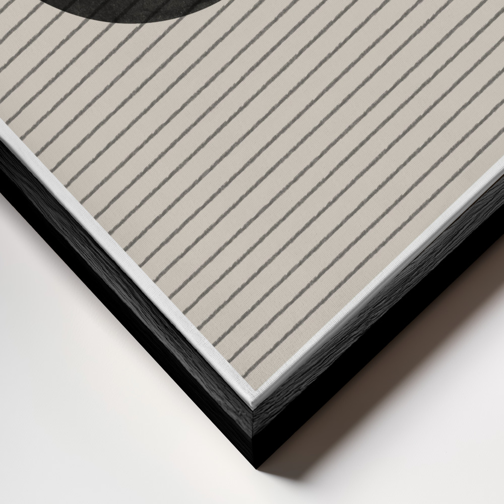 Canvas schilderi - B&B No4. frame close-up - zwart frame
