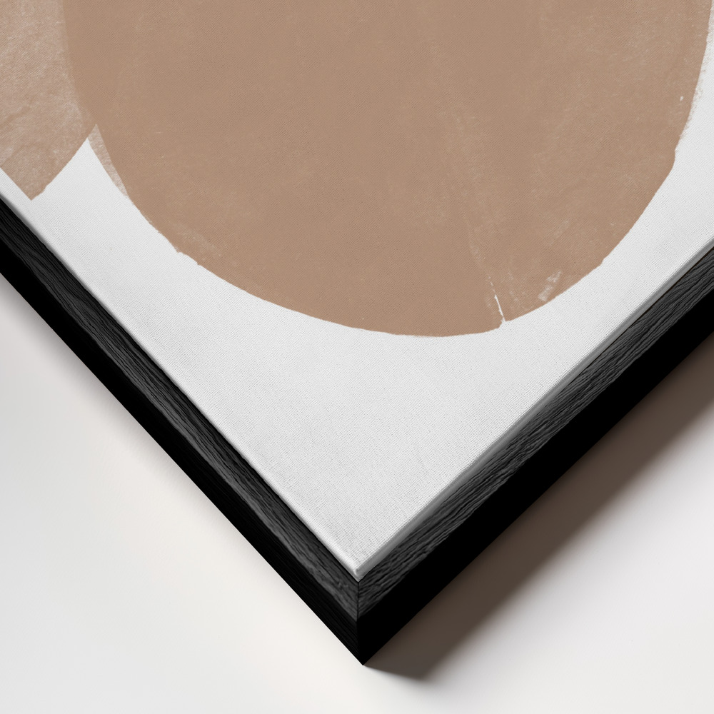 Canvas print - Soft Composition No5. frame close up - black frame