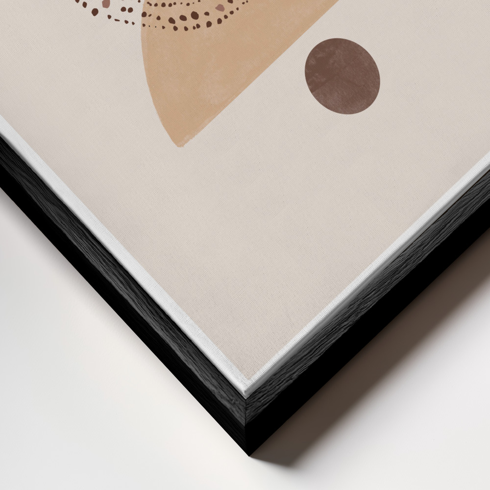 Canvas schilderi - Boho No2. frame close-up - zwart frame