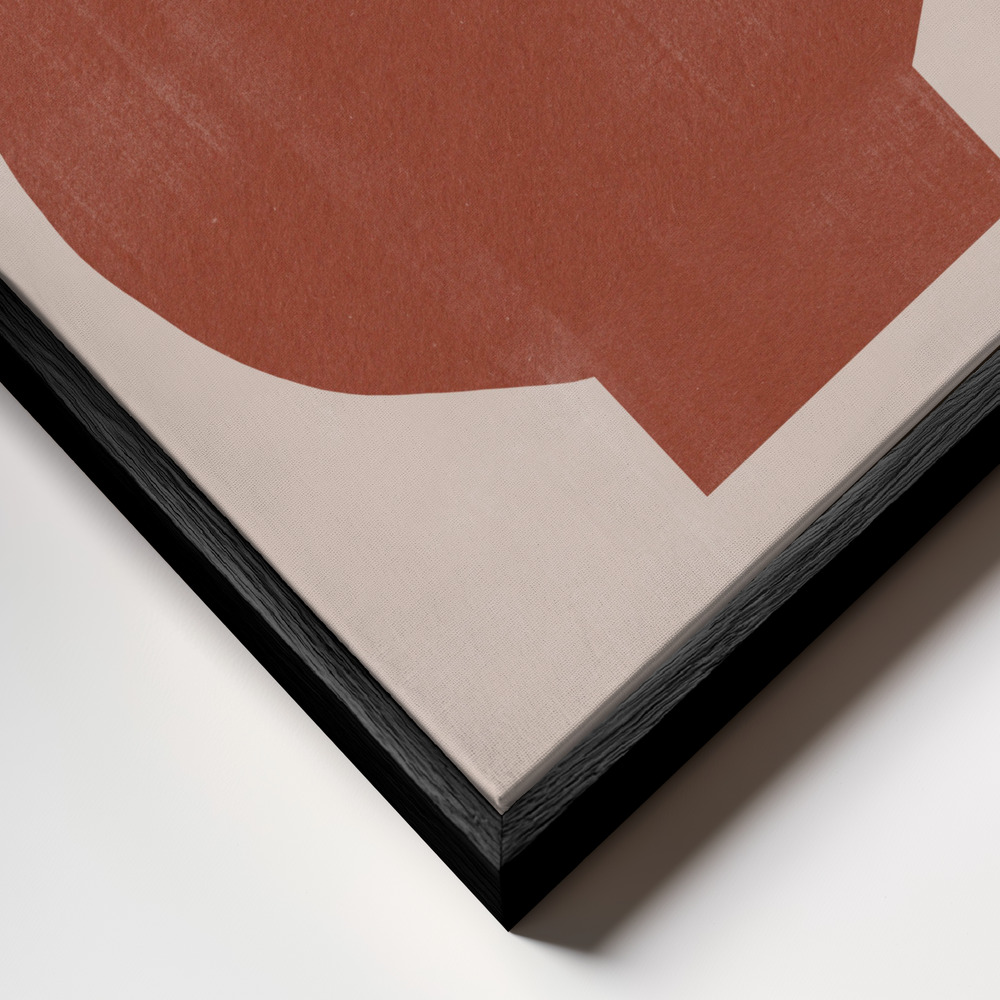 Canvas print - Vase No2. frame close up - black frame