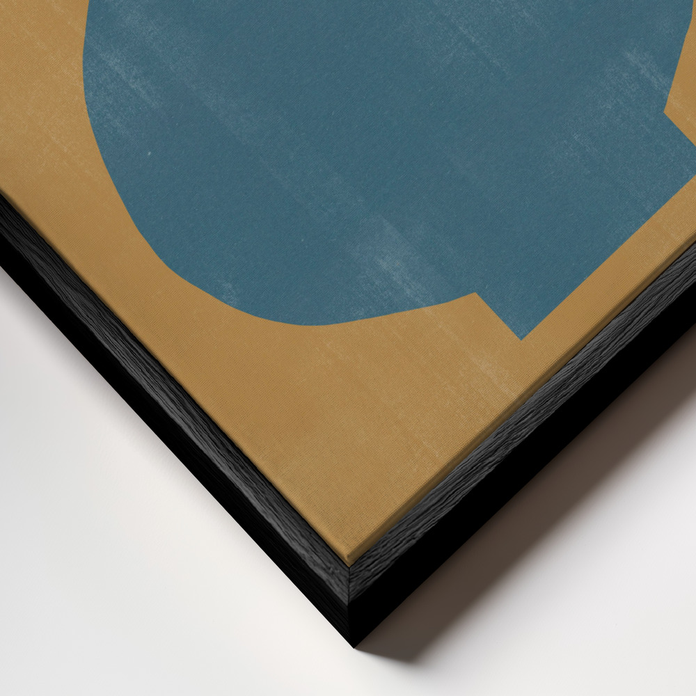 Canvas print - Vase No4. frame close up - black frame