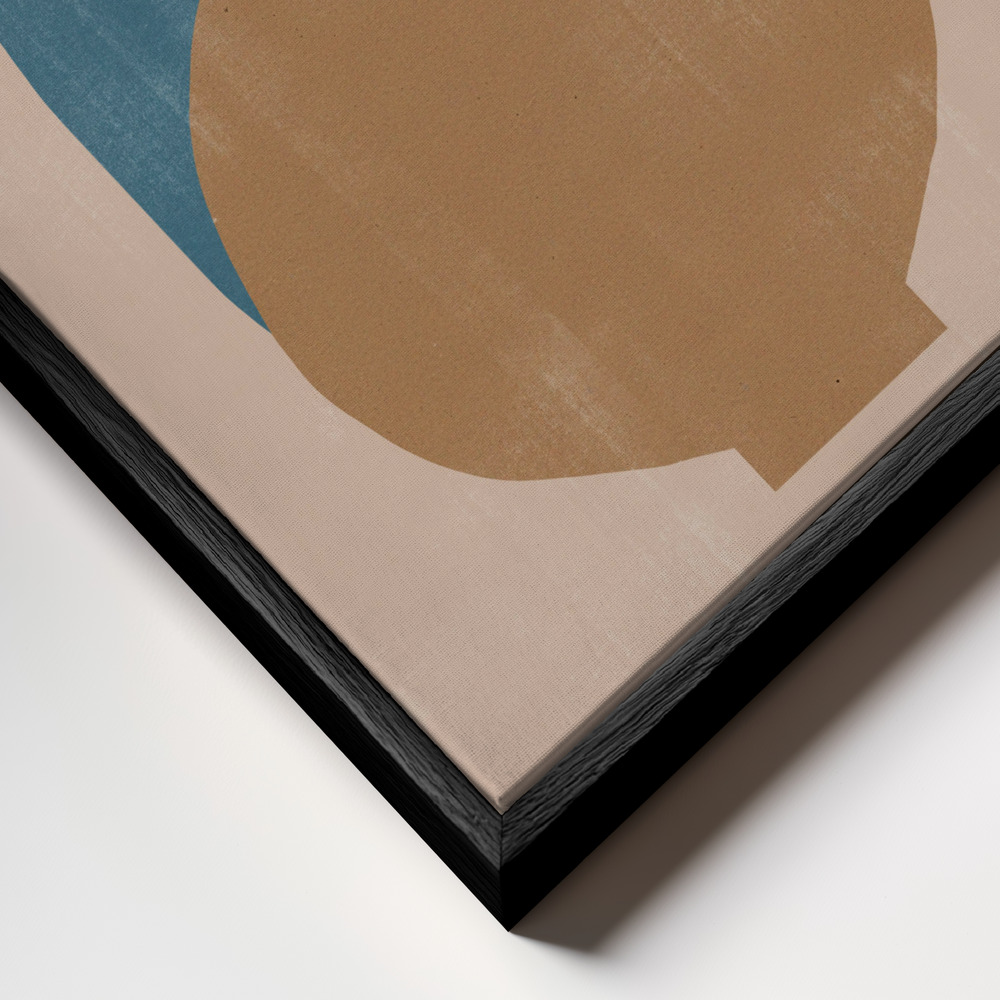 Canvas print - Vases No7. frame close up - black frame