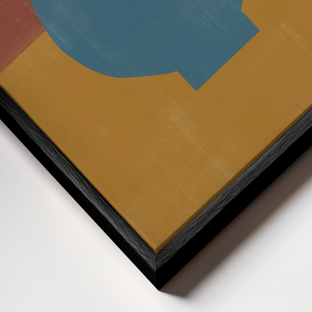 Canvas taulu - Vase No9. kehys lähikuvassa - musta kehys