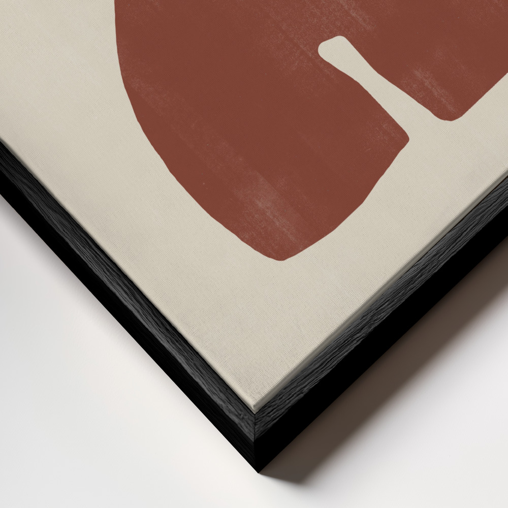 Leinwandbild - Vase No11. rahmen Nahaufnahme - schwarzer Rahmen