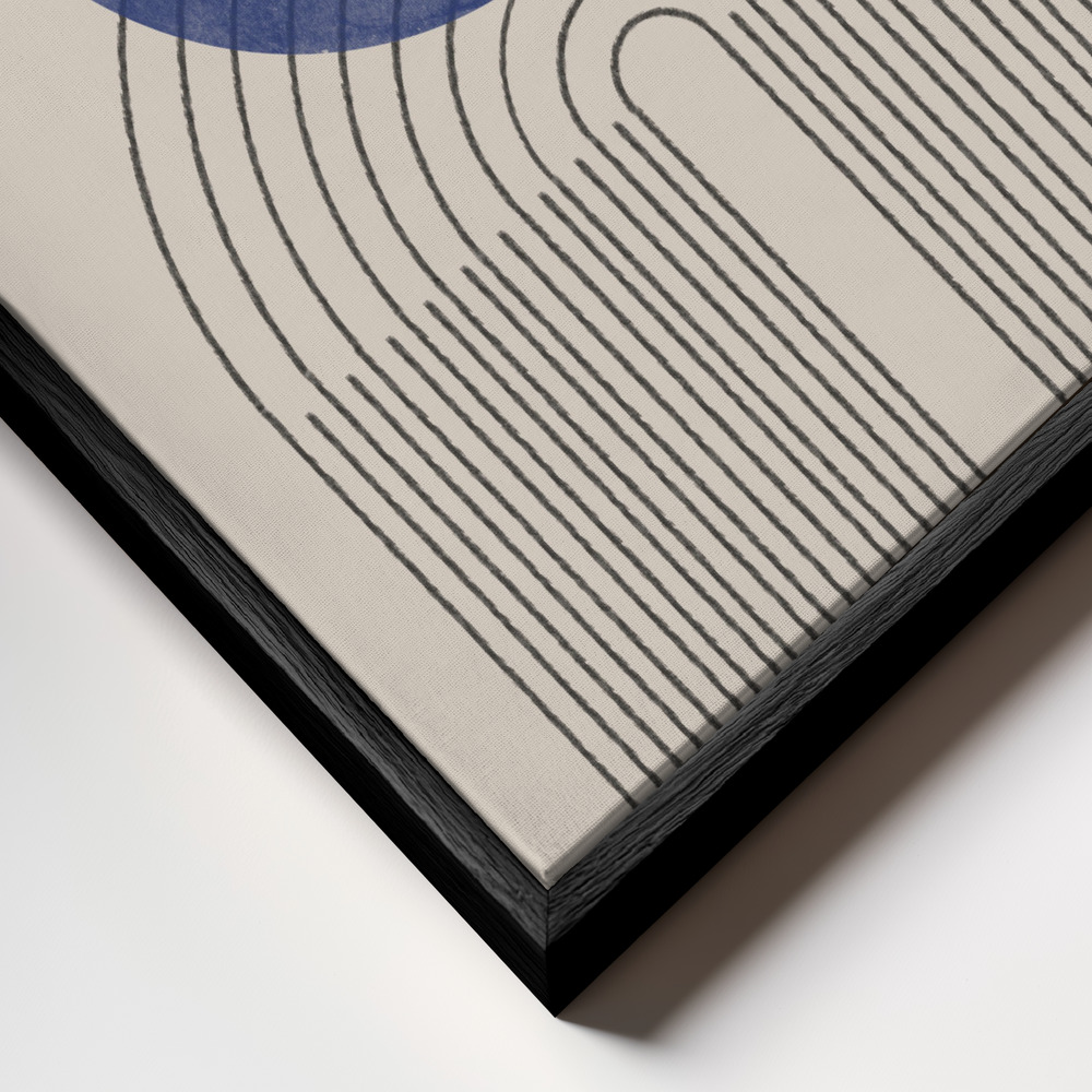 Canvas print - Arch Composition No2. frame close up - black frame