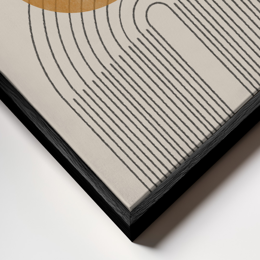 Canvas print - Arch Composition No1. frame close up - black frame