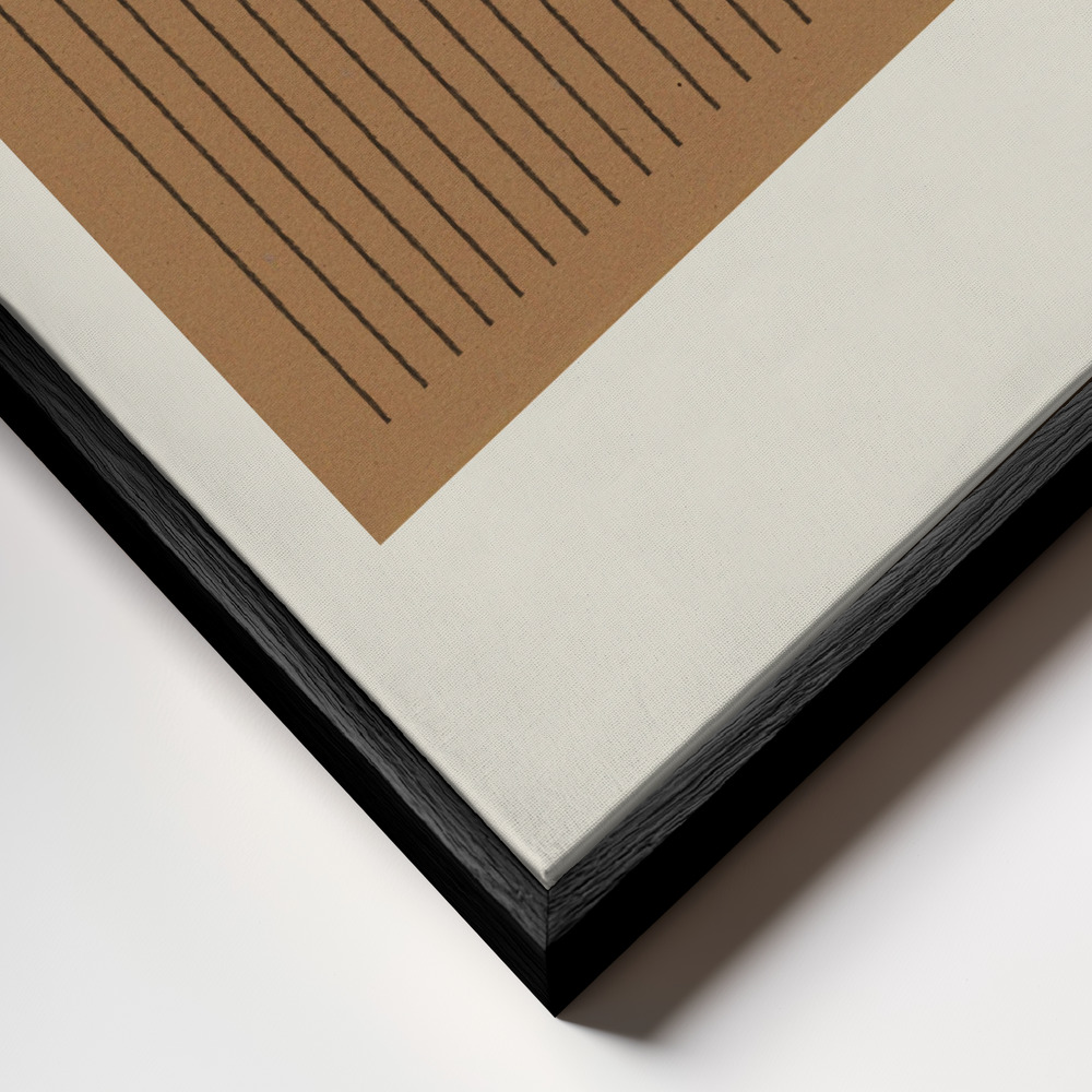Canvas schilderi - Composition V frame close-up - zwart frame